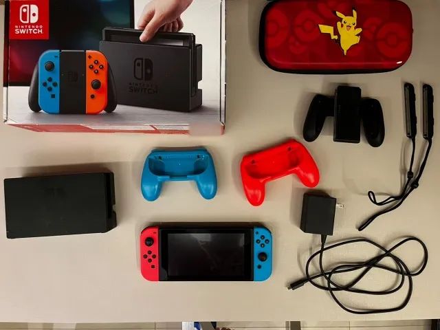 Nintendo Switch V1 Completo + Caixa Original + Case - Foto 2