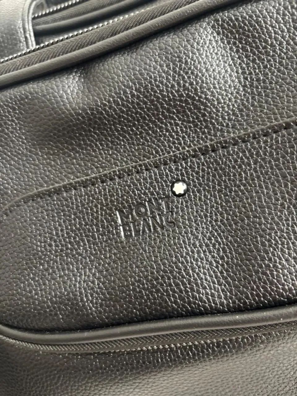Bolsa Mochila Montblanc Couro - Foto 3