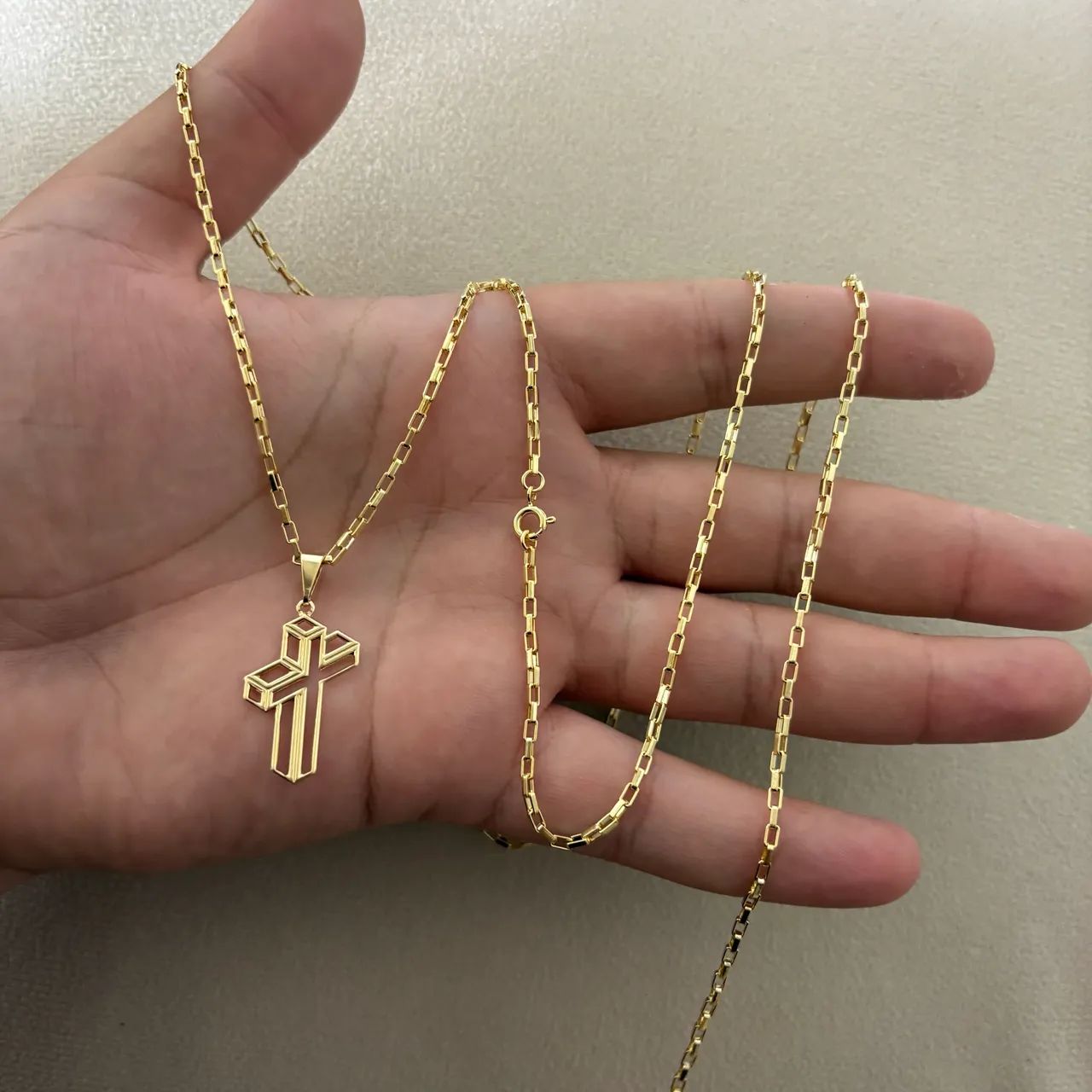 Corrente banhado a ouro kit 