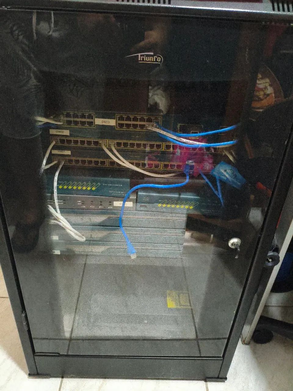 Rack e lab de rede cisco