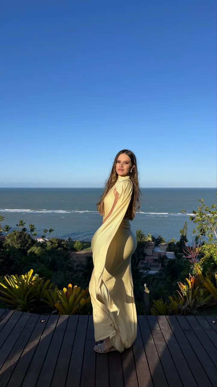Vendo vestido amarelo manteiga  - Foto 2