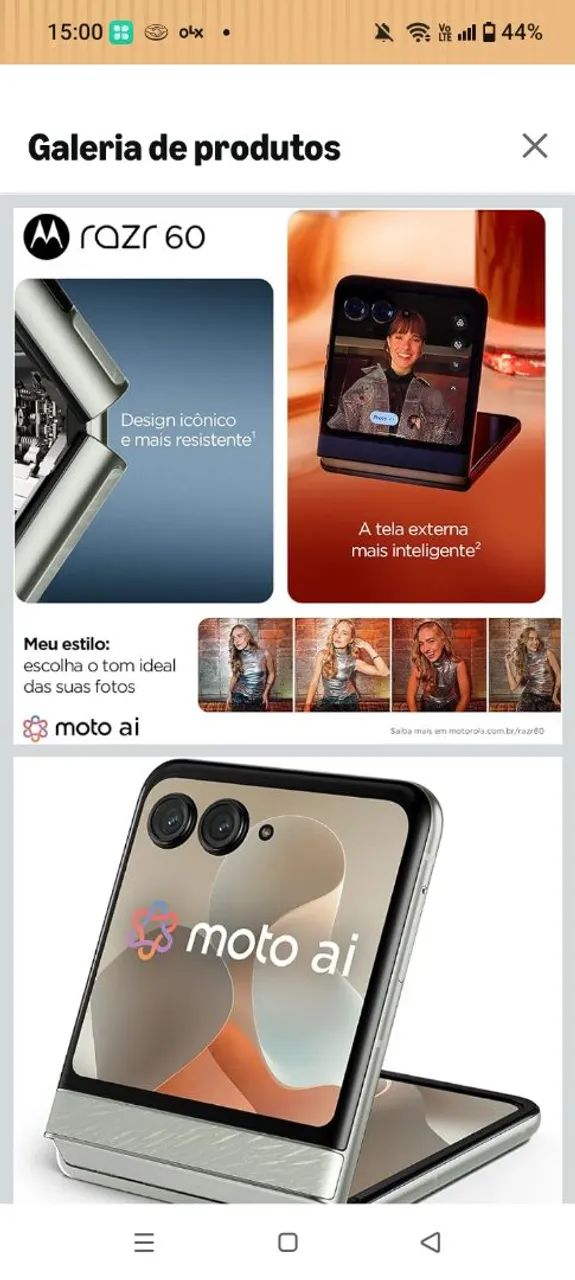Smartphone Motorola Razr 60-256GB 24GB (12GB RAM+12GB Ram