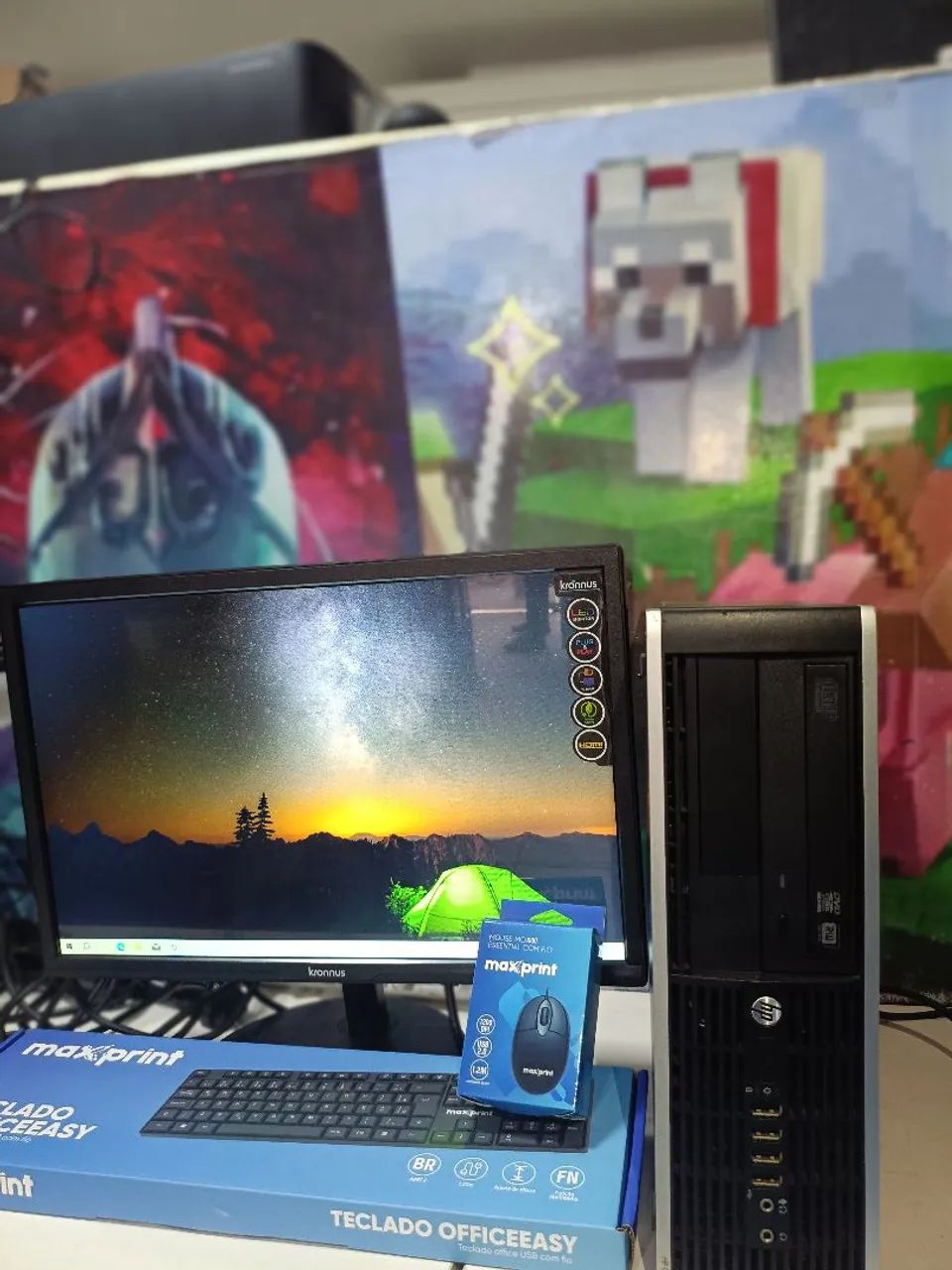 Máquina completa HP i5 - 1ano de garantia 