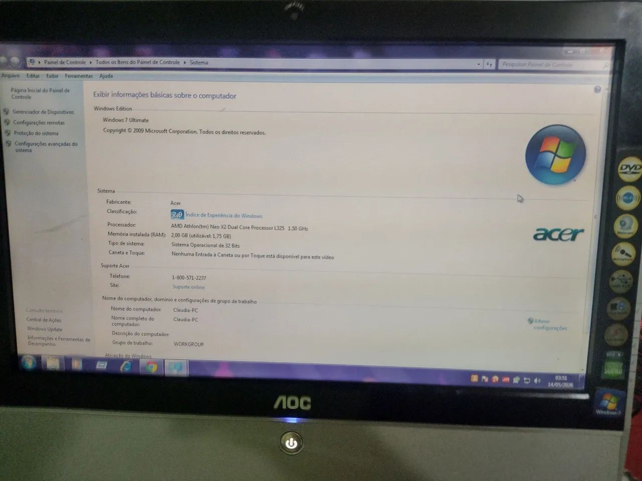 Pc  rápido para estudar ou trabalho  - Foto 2