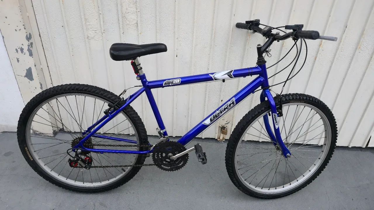 ? Bicicleta Aro 26 Azul - Ótimo Estado | Marchas e Freio V-Brake - Foto 5