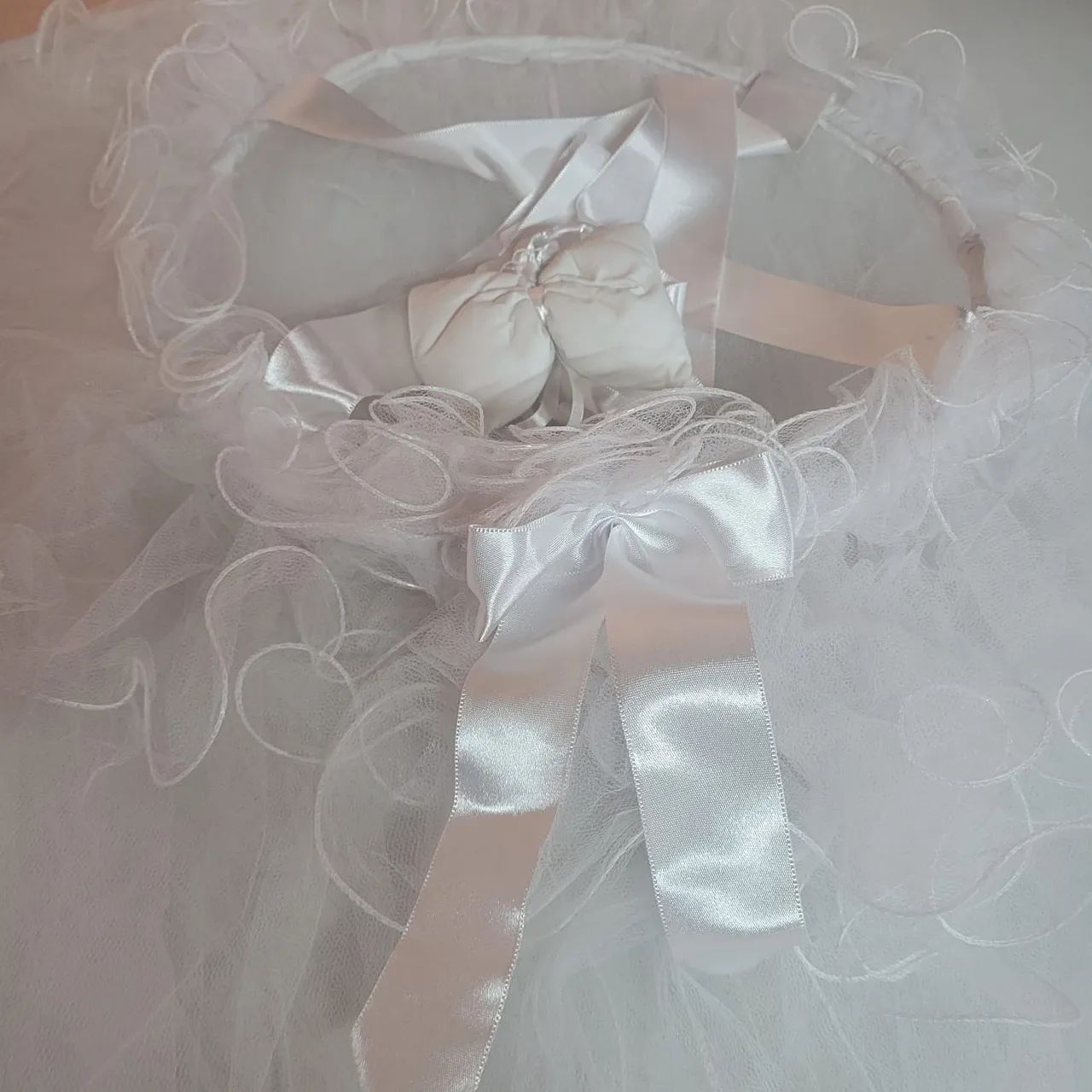 Dossel com mosquiteiro Branco Menina - Foto 2
