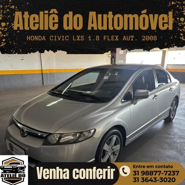 Honda Civic 1.8 LXS 16V FLEX 4P AUTOMÁTICO 2008