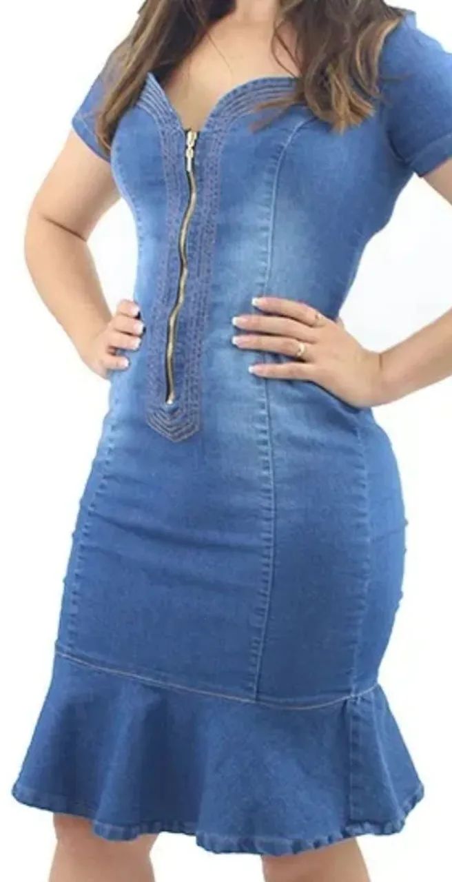 Vestido de jeans novo  - Foto 4