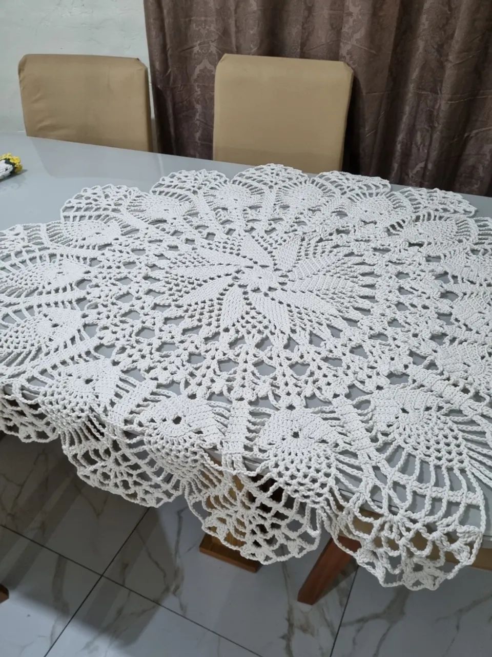 Toalha de mesa de crochê  - Foto 2