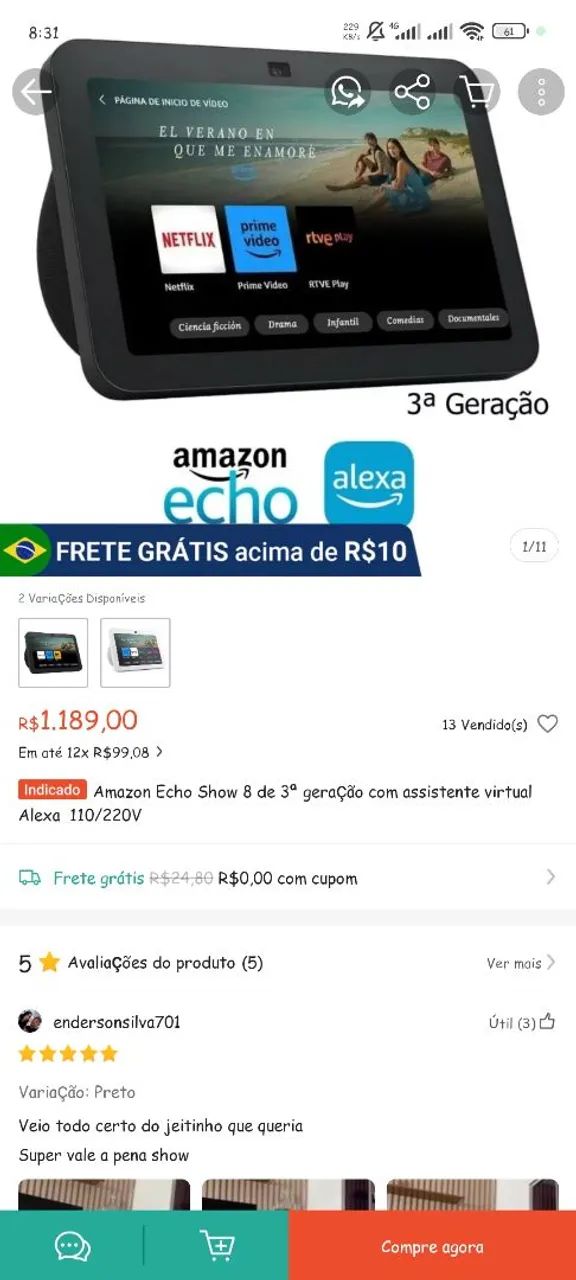Alexa echo show 8  - Foto 5