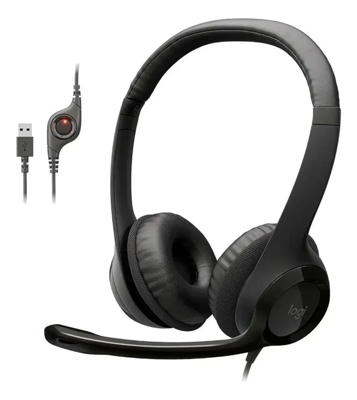 Headset com fio USB Logitech H390 - Foto 3