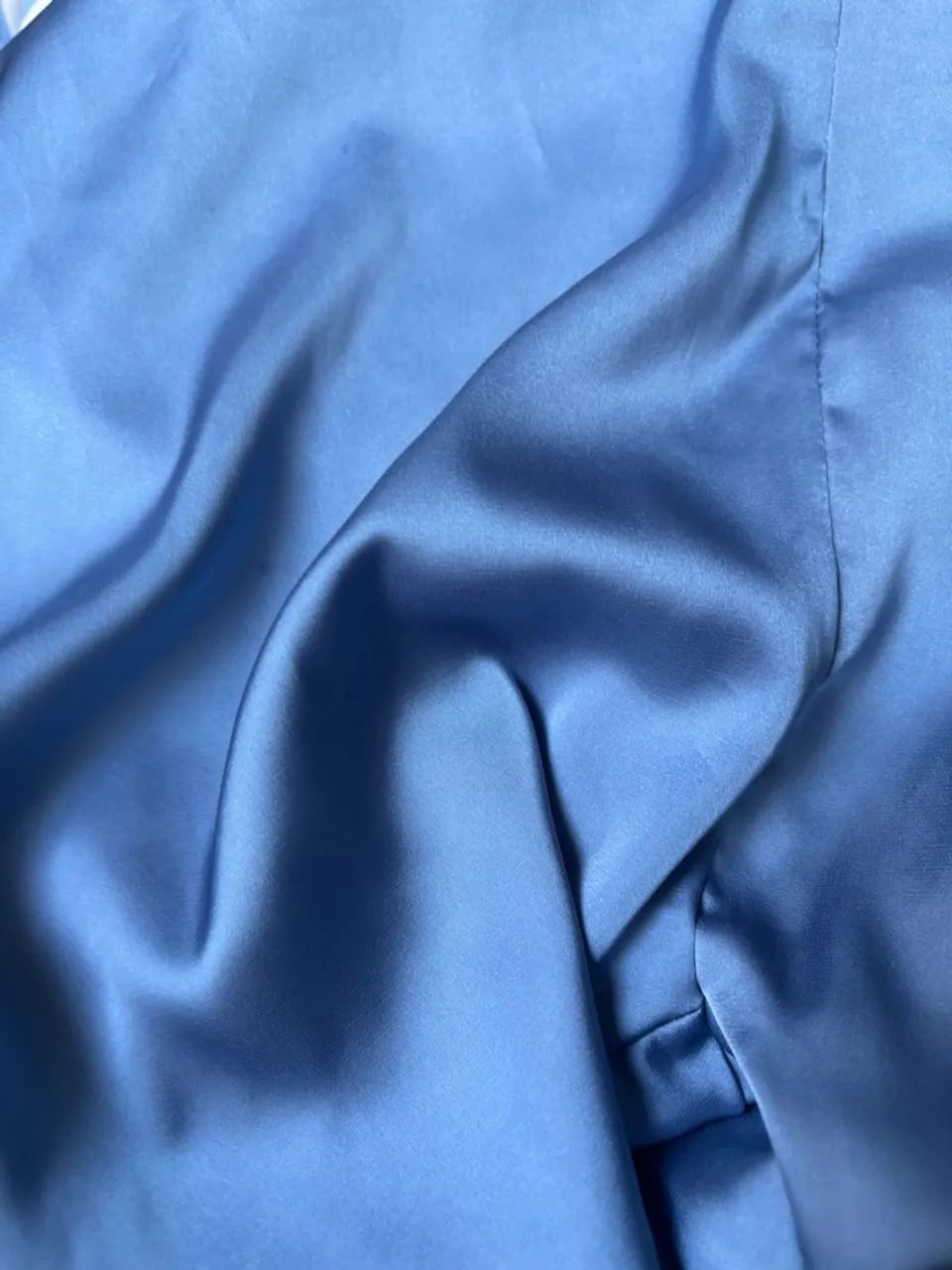 Blusa cetim Azul SHEIN - Foto 2