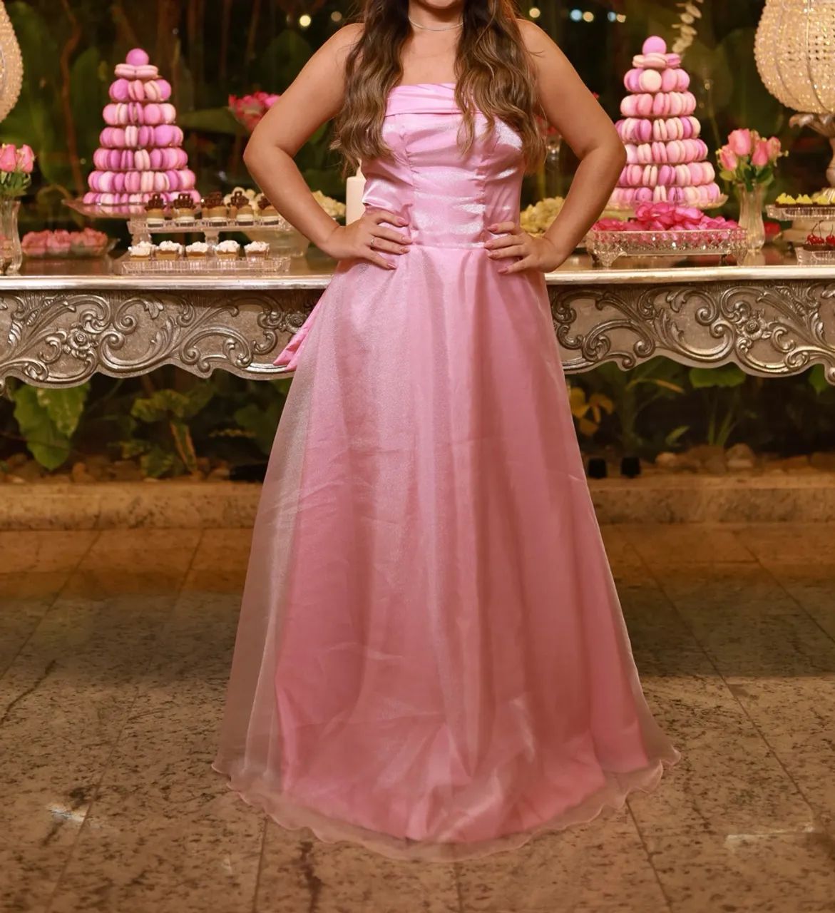 vestido rosa de festa - Foto 2