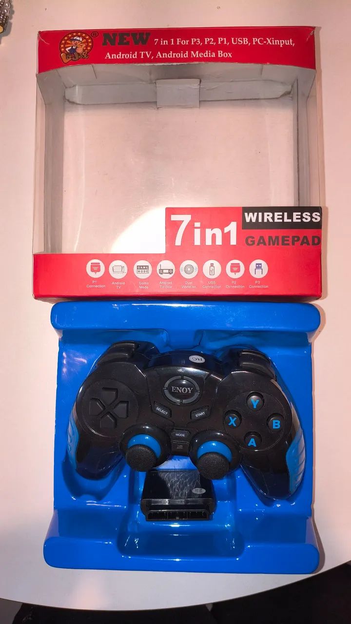 Controle Gamepad Ps1 e PS2 Conector  - Foto 2