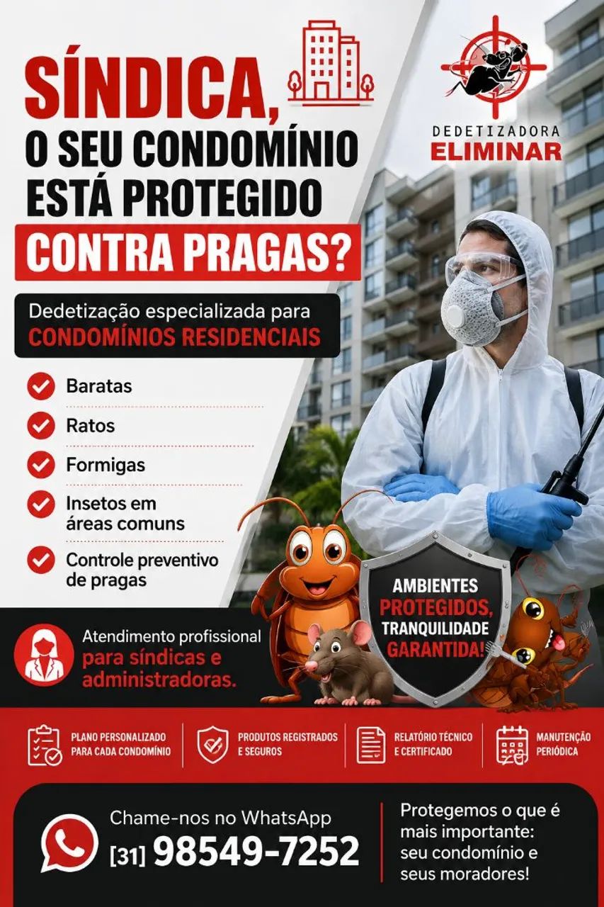 Dedetizadora dedetização 