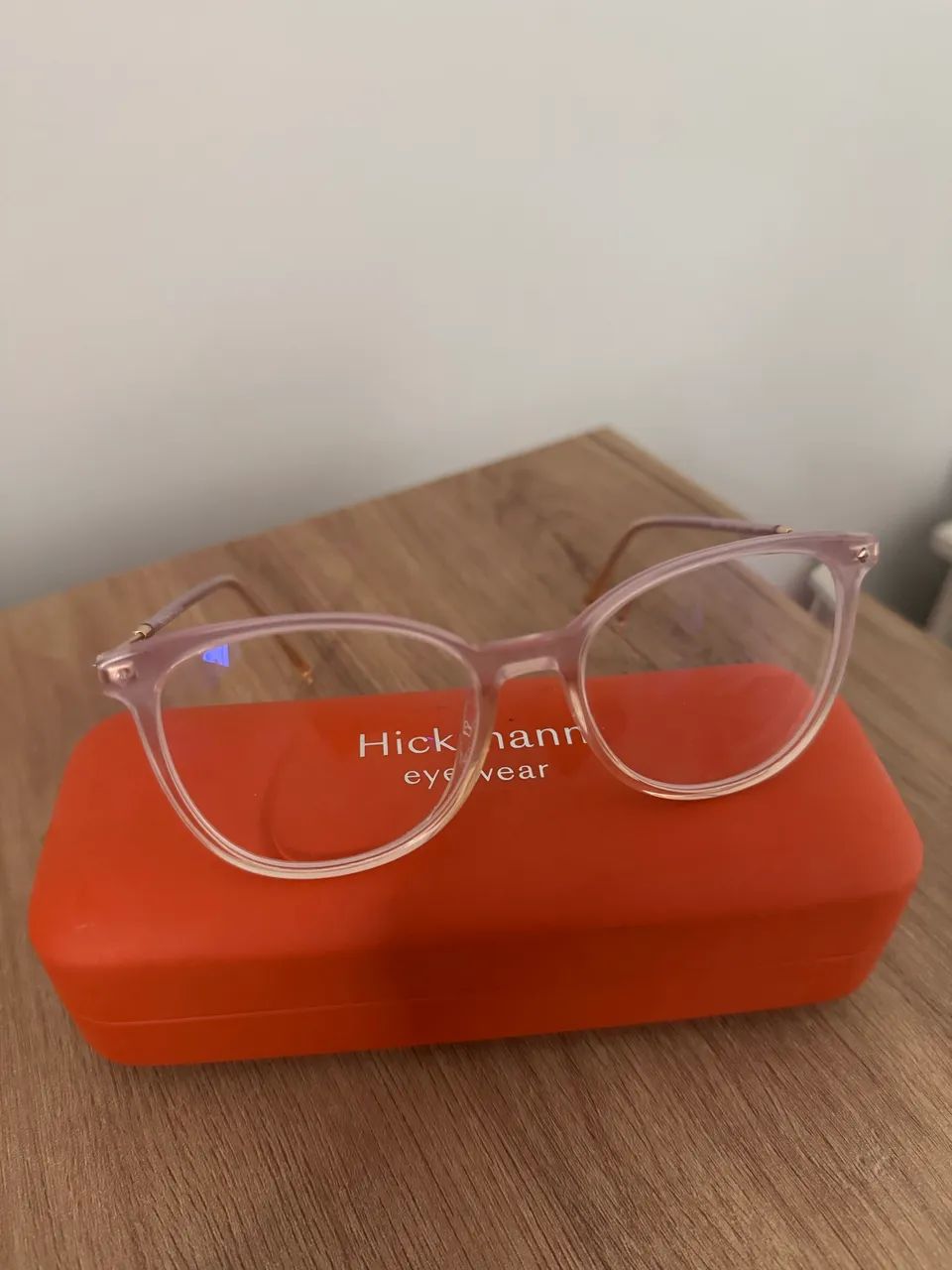 Armação de Óculos de Grau Hickmann Eyewear Rosa Transparente + Estojo