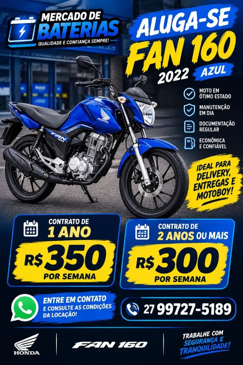 ALUGUEL DE MOTOS