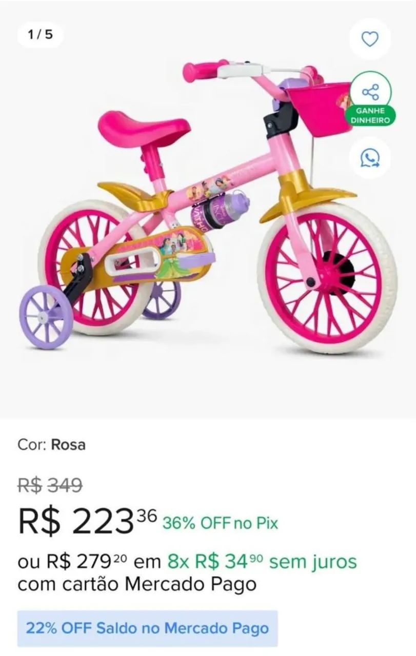 Bicicleta infantil  - Foto 4