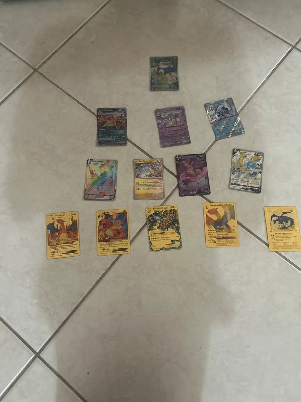 13 cartas Pokémon rara 