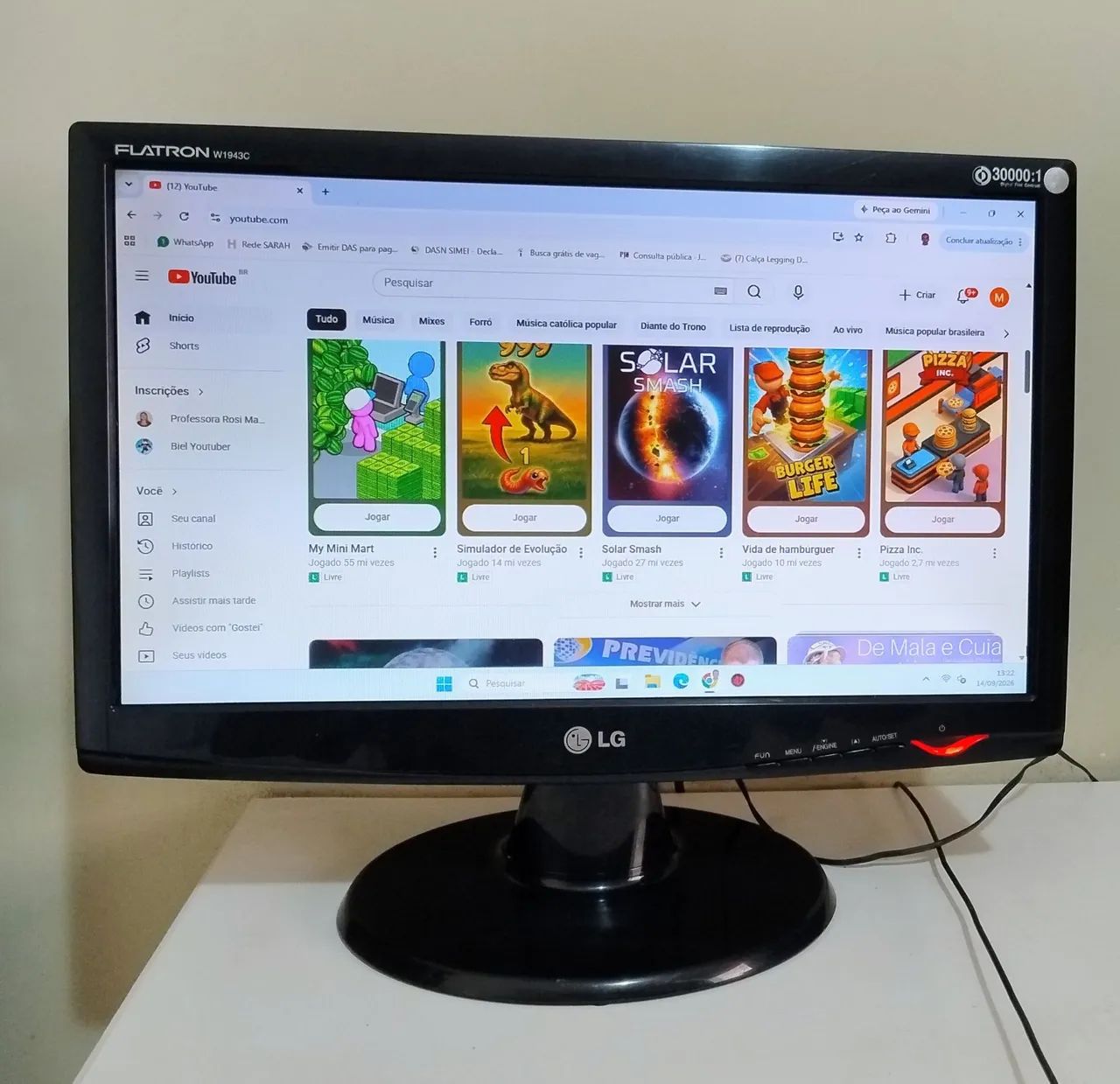 Monitor LG LED 19 polegadas completo (NOVINHO) - Foto 2