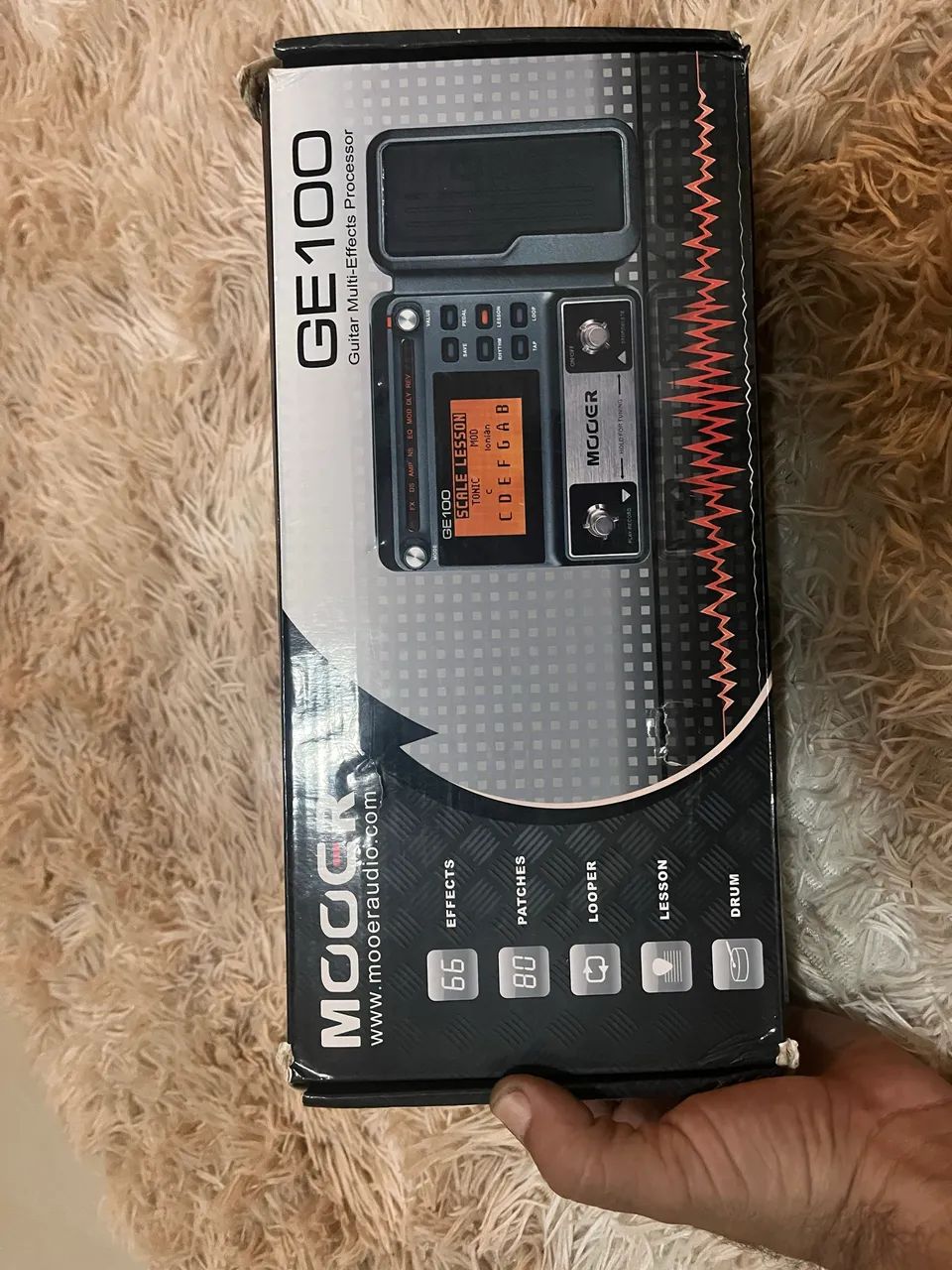 Pedaleira Mooer GE100 Multi Efeitos Guitarra  - Foto 4