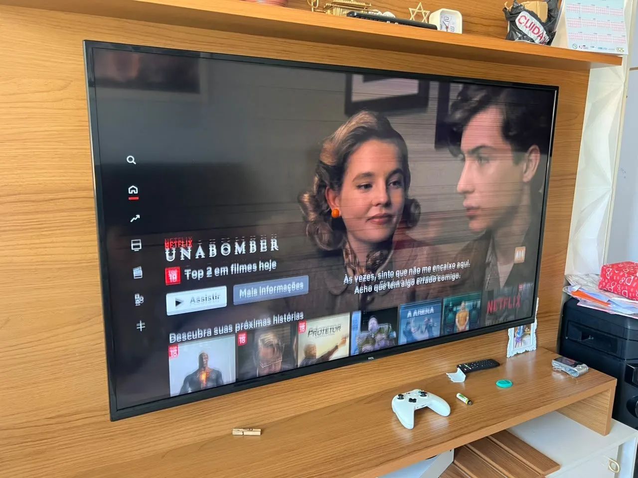 Tv tcl 55 polegadas linhas na tela funcionando normal - Foto 2