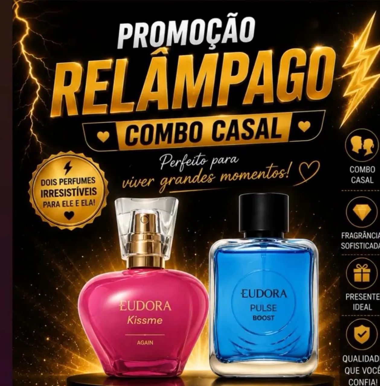 vende-se perfume combo casal 