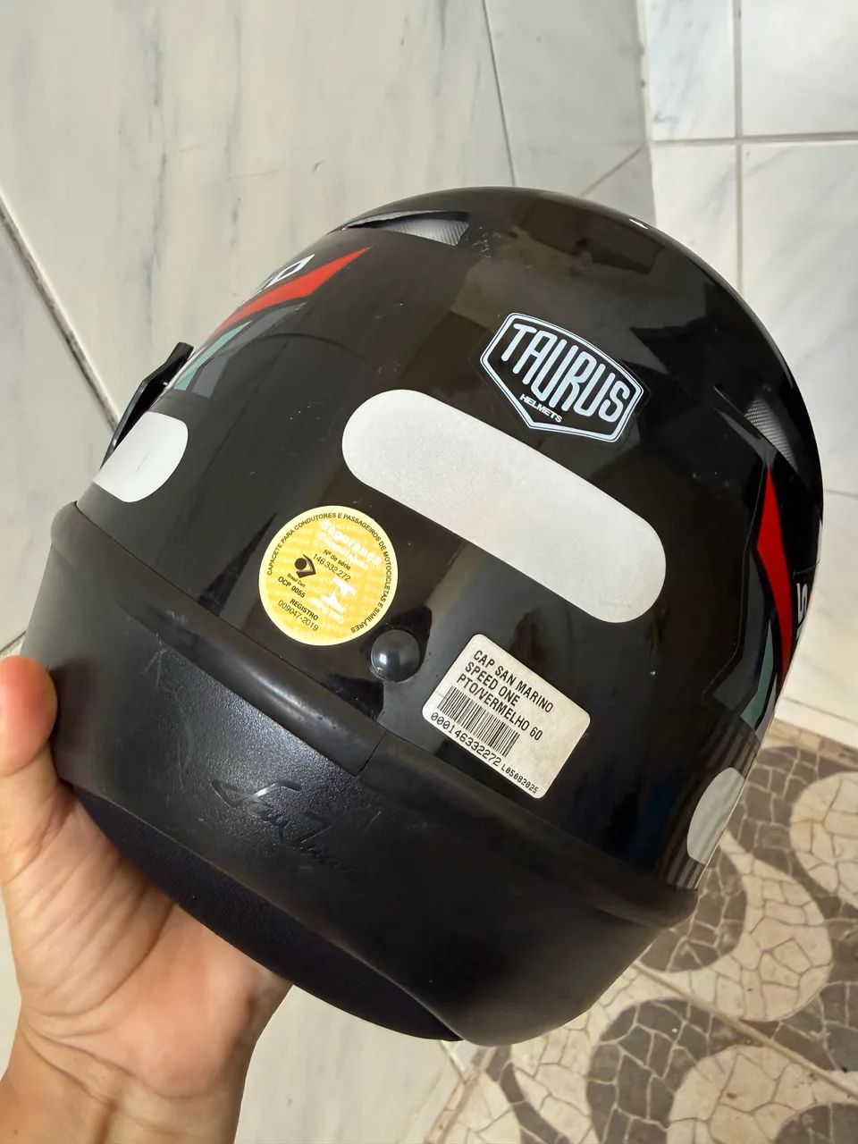 Capacete n 60 e luva  - Foto 2