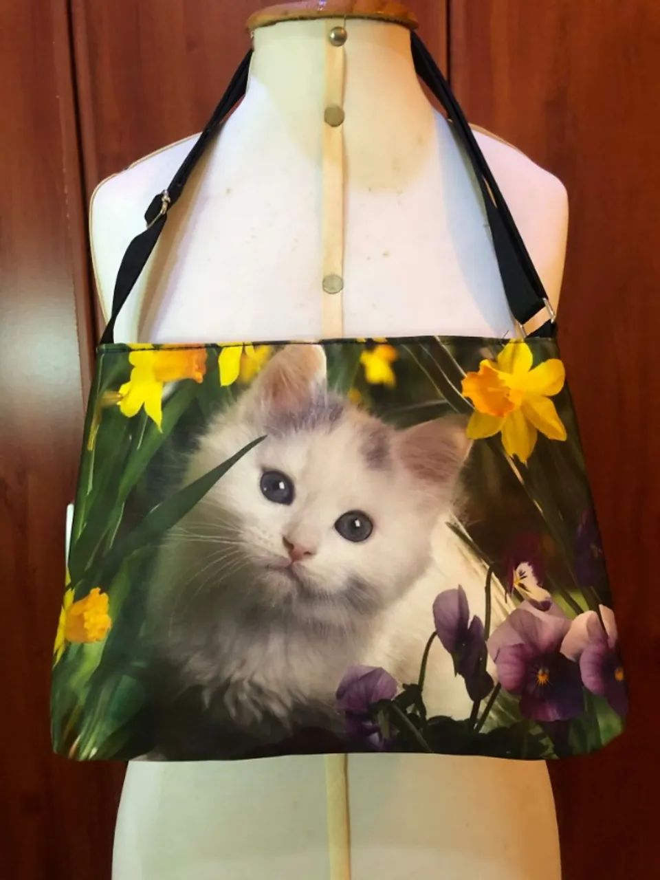 Bolsa Estampa Gatinho Importado - Foto 4