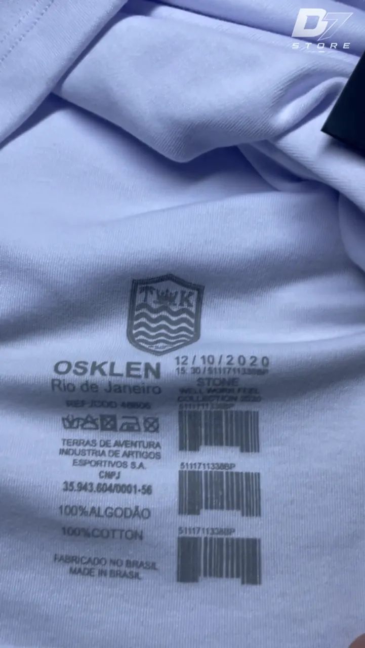 CAMISA OSKLEN PRETA e BRANCA - Foto 4