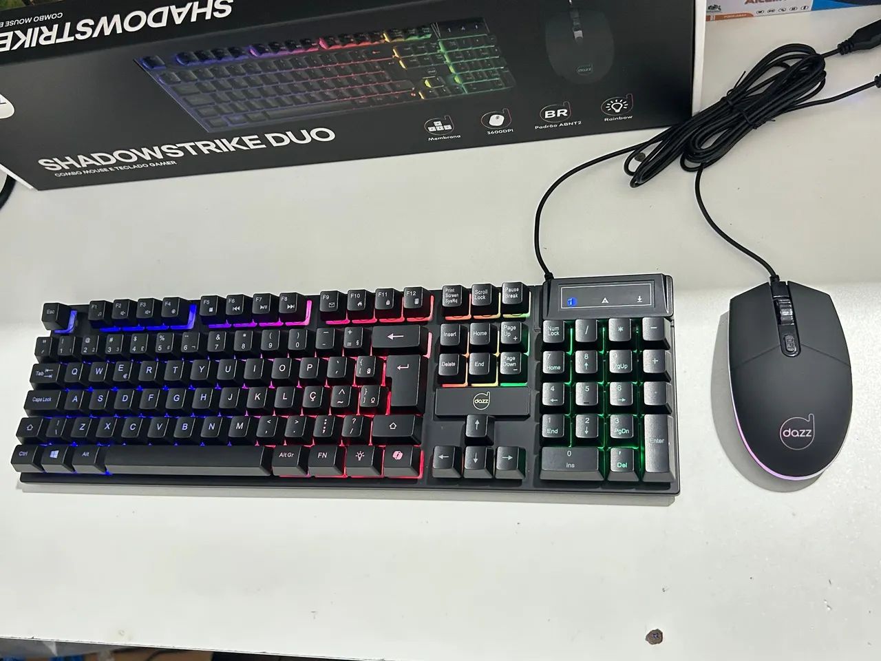 Kit teclado e mouse RGB 