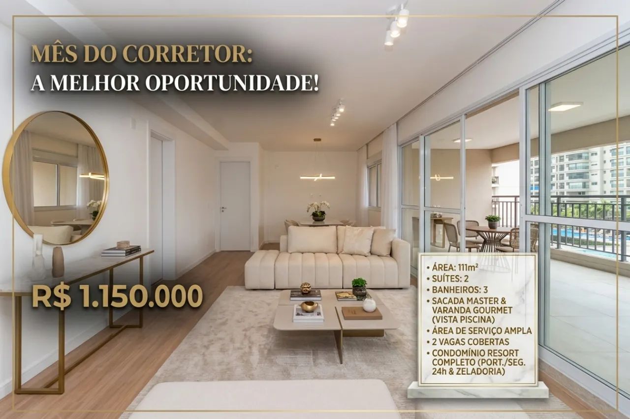 Apartamento para venda em Brás com 2 quartos, sendo 2 suítes, 111m² - Foto 4