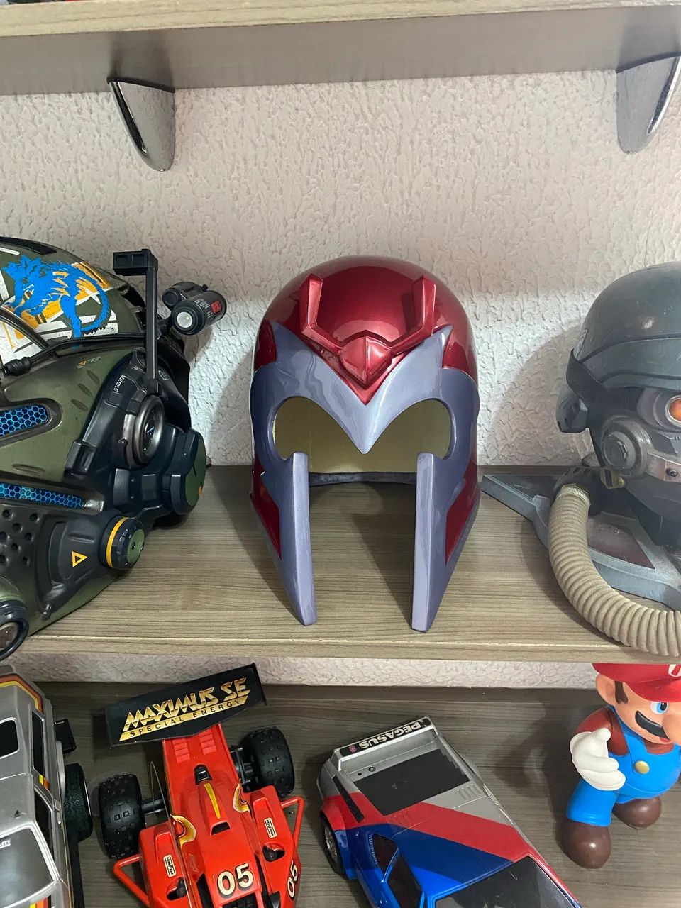 Capacete cosplay magneto 