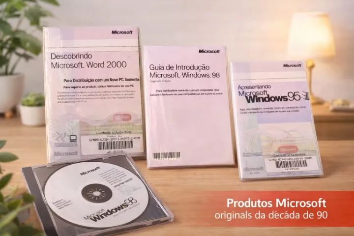 MANUAIS ORIGINAIS + SERIAIS WINDOWS 95, 98 e 2000 - Foto 2