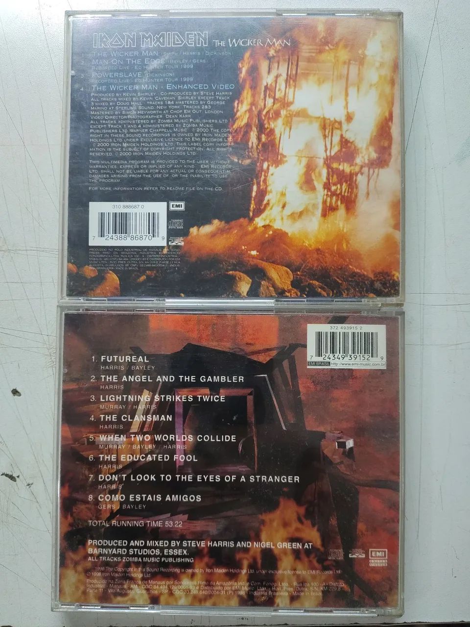CDs Iron Maiden The Wicher Man e Virtual  - Foto 2