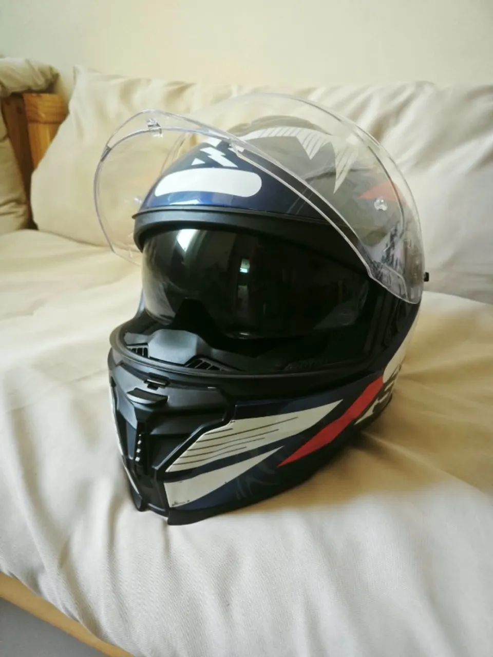 Capacete Norisk Strada 2 Tricolocar - TAM 58 - Com Viseira Solar Interna - Foto 3