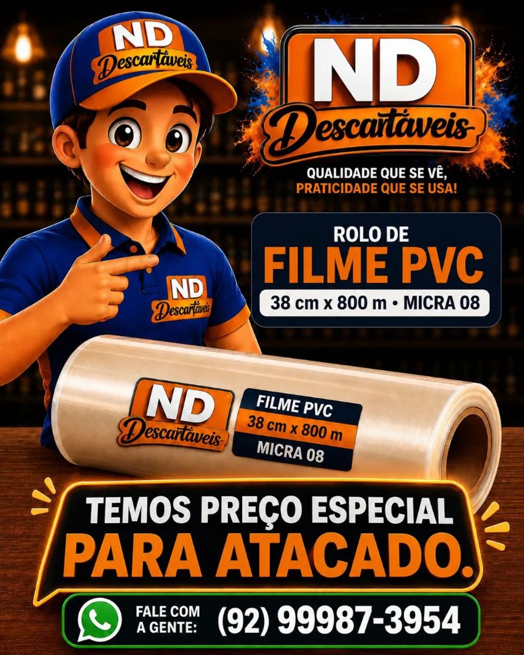 Filme PVC 38x0,8x800 