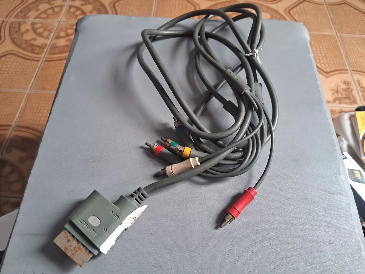 Cabo videocomponente para Xbox 360 fat ou Slim