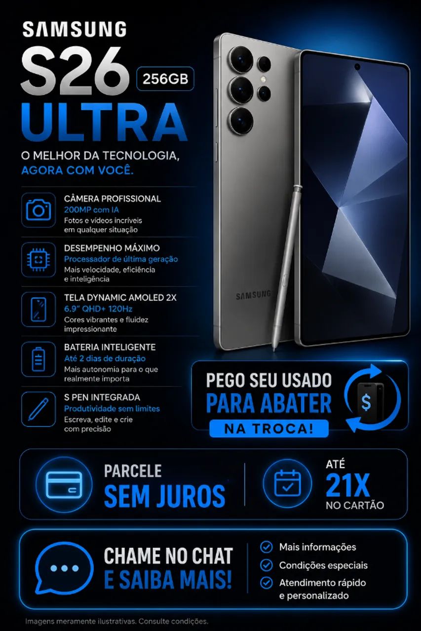 Galaxy S26 Ultra lacrado com NF
