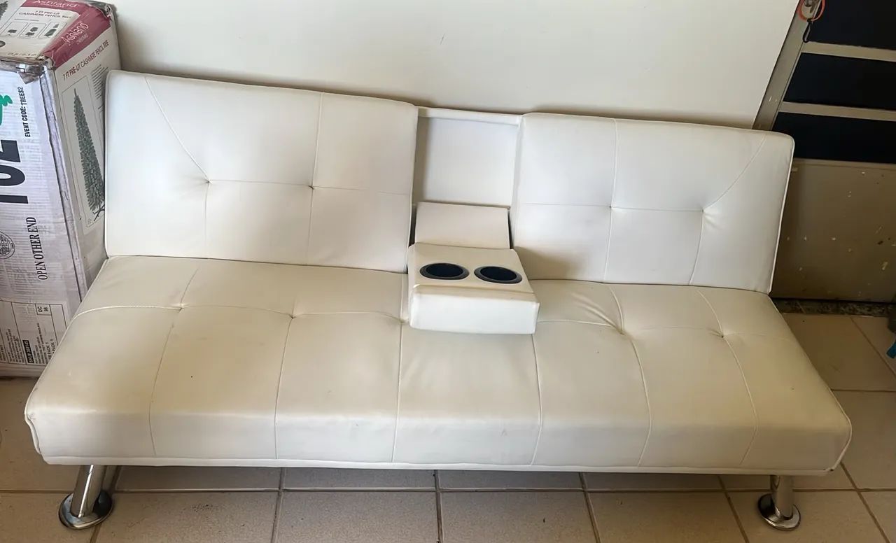 Sofá cama de couro  - Foto 2