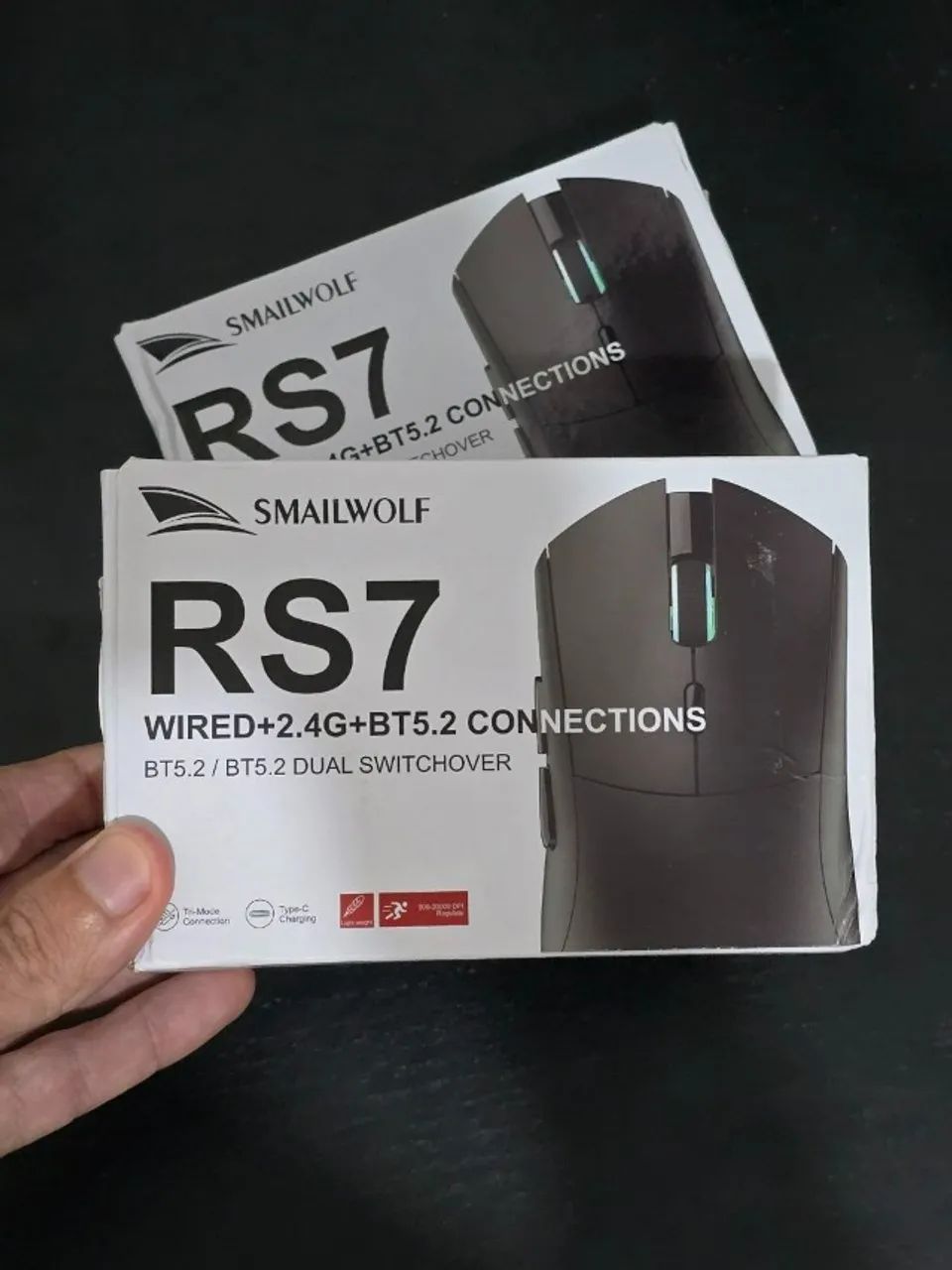 Mouse gamer SMAILWOLF RS7 PAW3311  - Foto 2