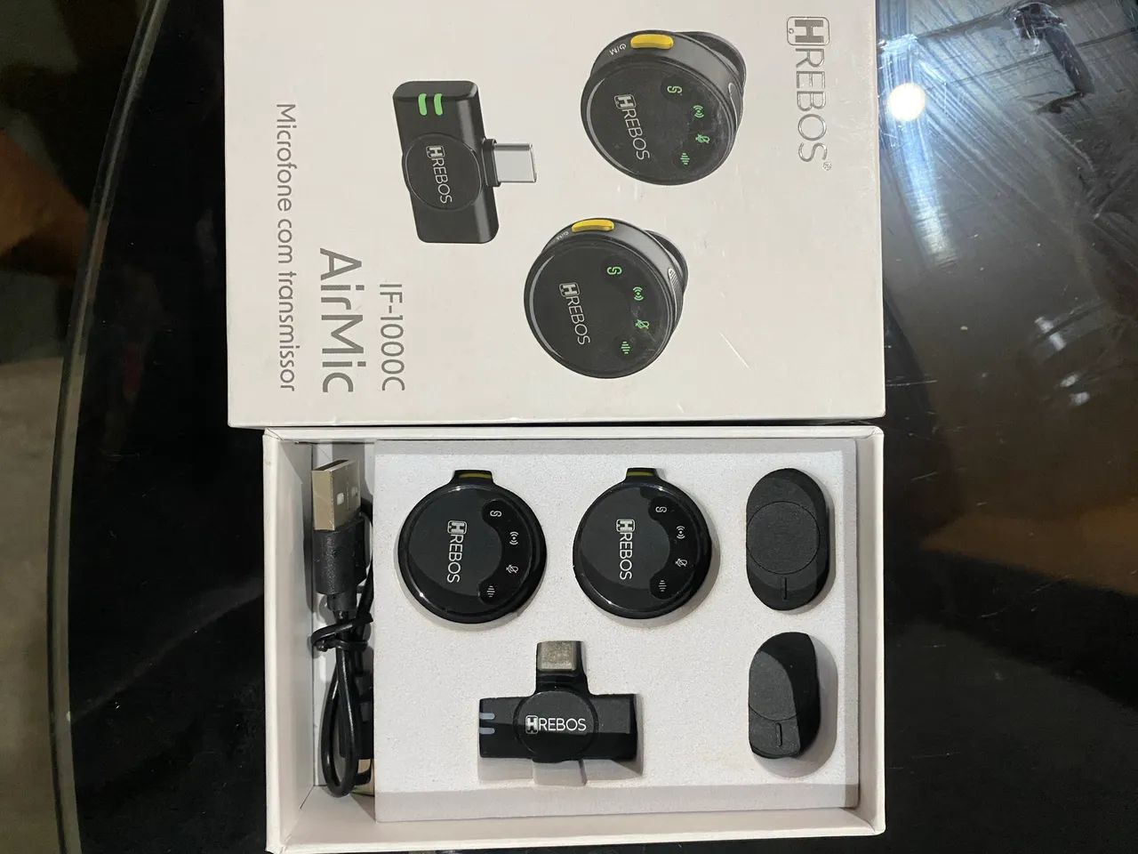 Microfone Sem Fio Hrebos AirMic IF-1000C - Foto 2