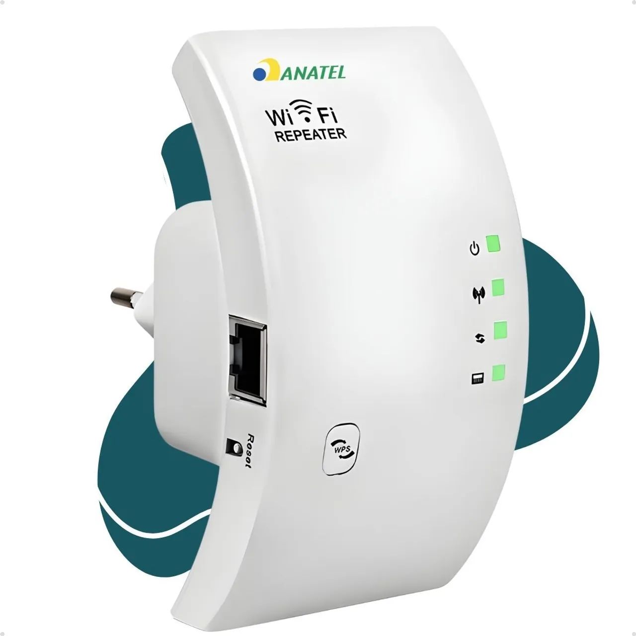 Roteador Repetidor Sinal Wifi 300mbps Wps Ap Aumentar Sinal