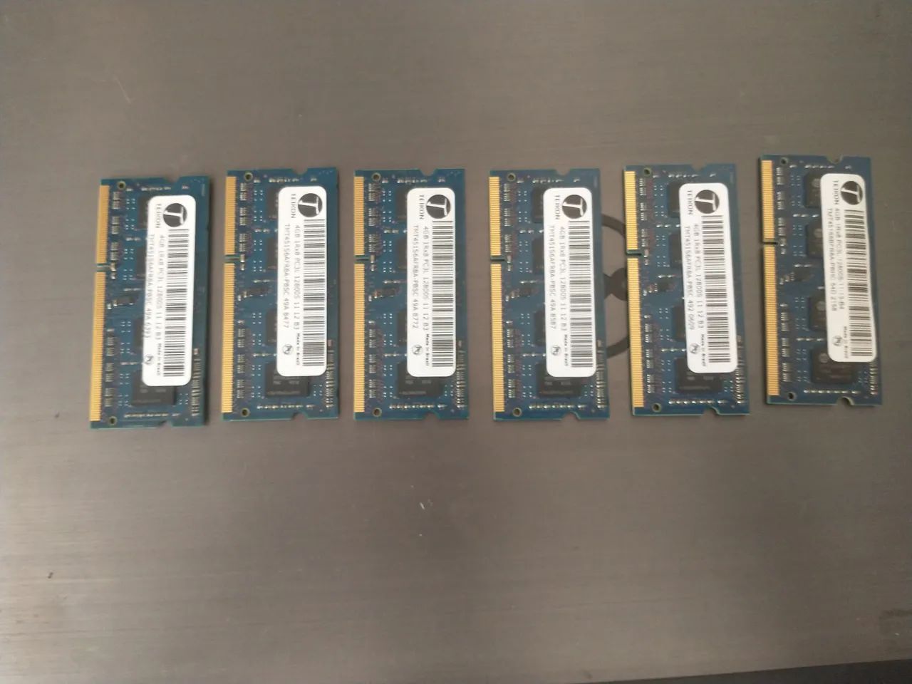 Lote com 6 módulos de Memória DDR3 4GB para notebook - Foto 2