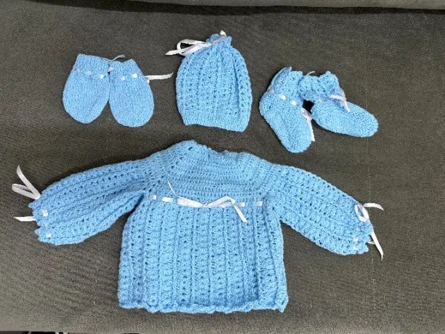 Conjuntinho de bebê RN - Azul