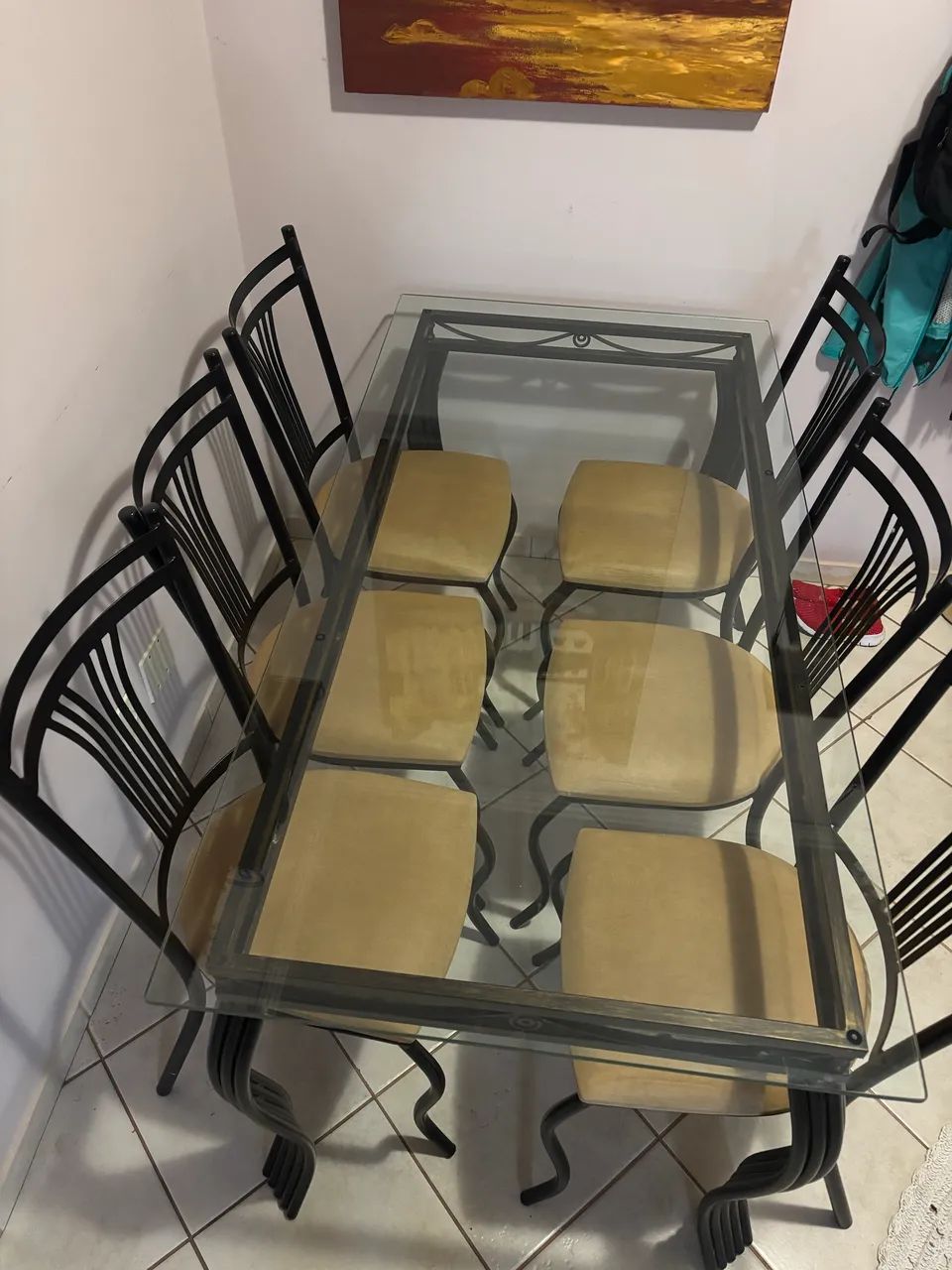 Oportunidade!! Mesa de jantar de ferro maciço  - Foto 2