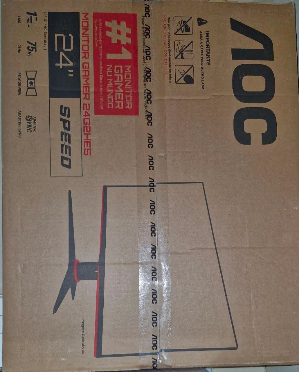 Monitor AOC 24 polegadas fullHD 75Hz