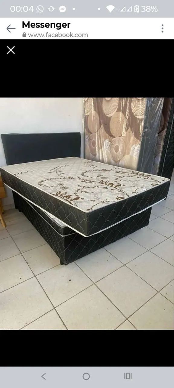 colchão com a base nova de fabrica entregamos em sua casa 