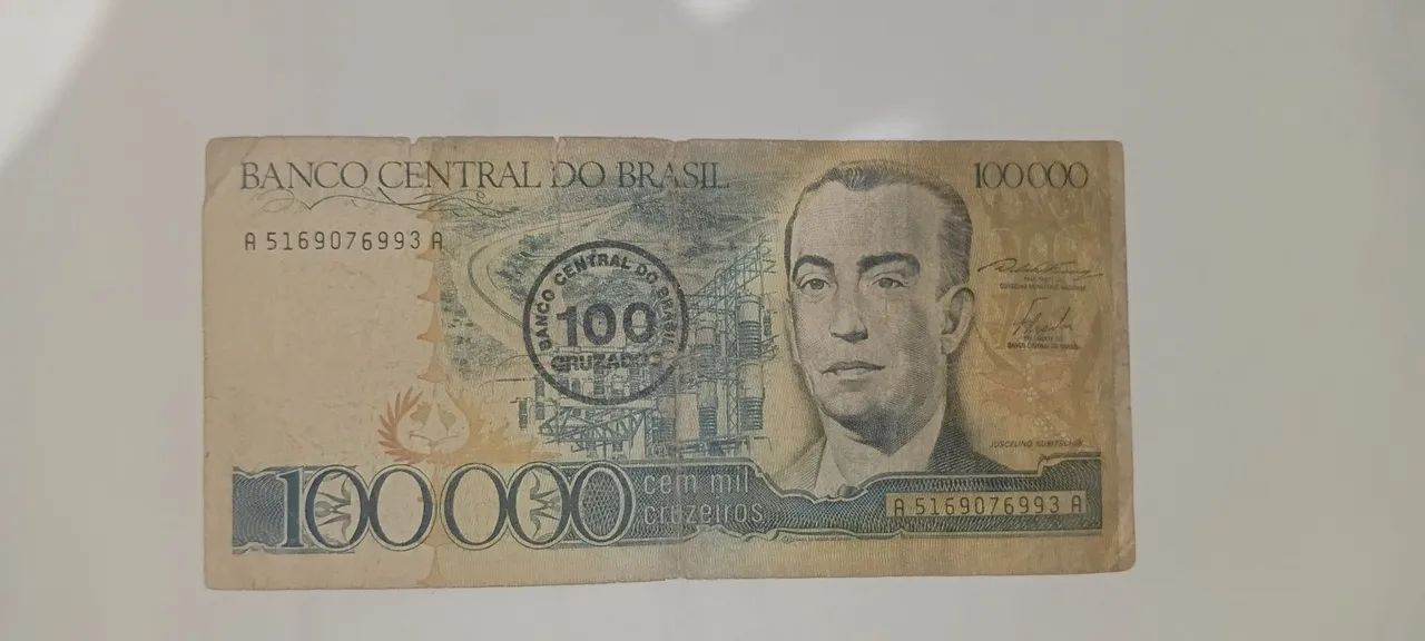 Nota de 100.000 Cruzeiros 