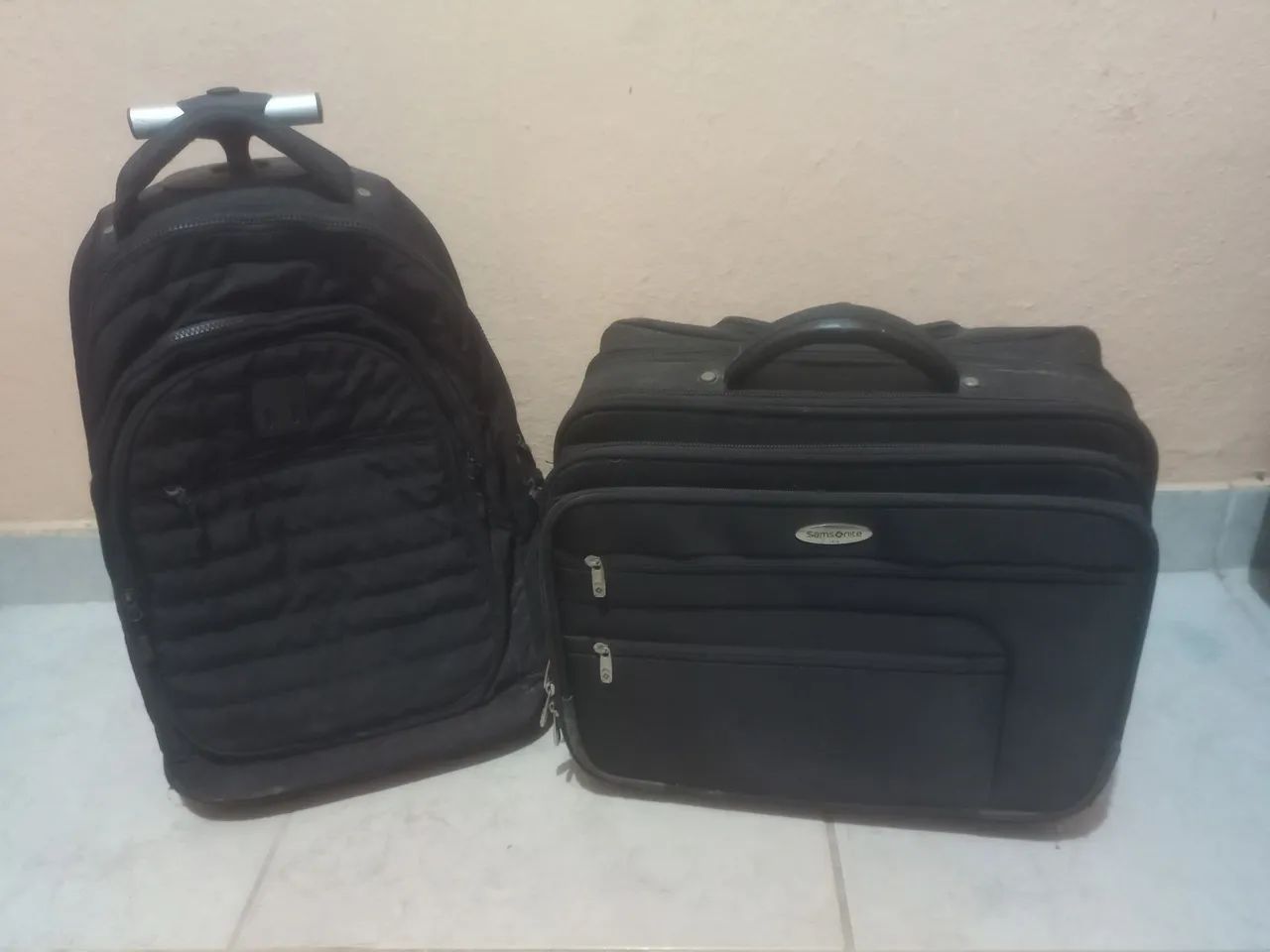 Mochila e mala de viagem 